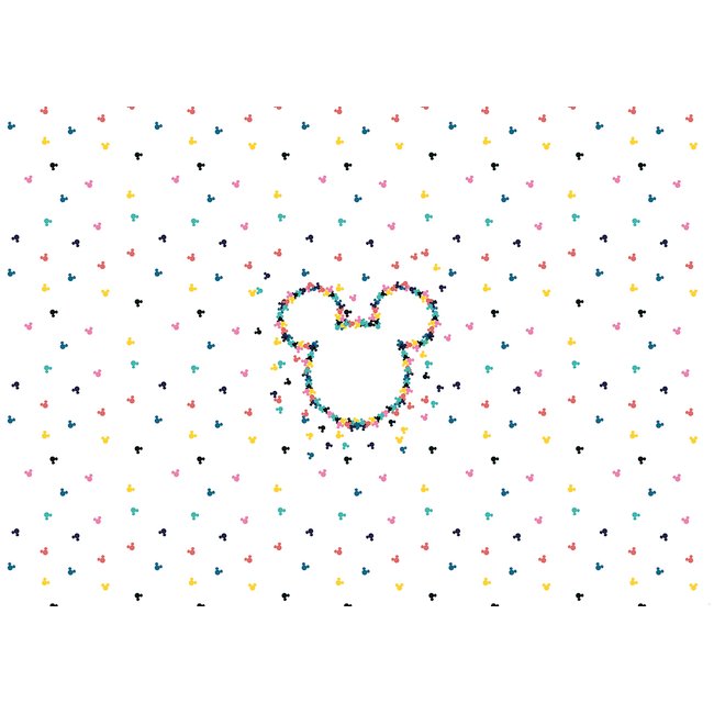 Papier peint Komar - Mickey Heads-Up - 400 x 280 cm Couleur multicolore <span itemprop=