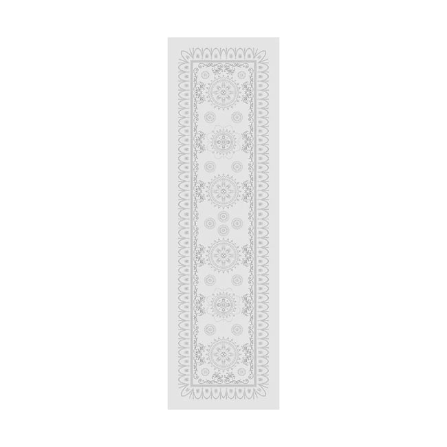 Chemin de table pur coton antitache ELOISE diamant <span itemprop=