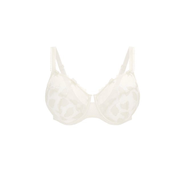 Soutien-gorge emboitant pour poitrine généreuse, DAHLIA blanc <span itemprop=