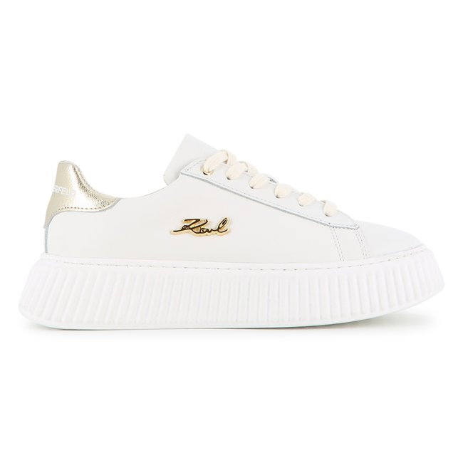 Baskets basse à lacets creme <span itemprop=