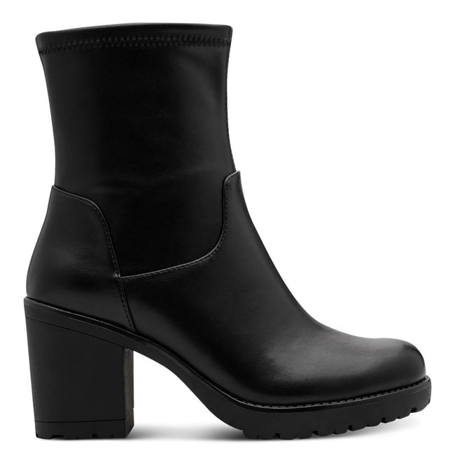 Bottine talon bloc noir <span itemprop=