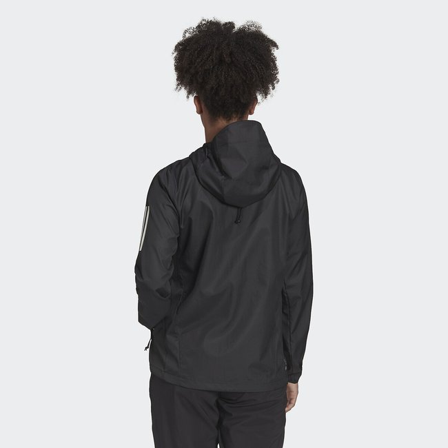 Own the run hooded windbreaker on sale