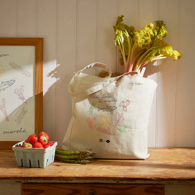 Le Marché Tote Bag, natural, LA REDOUTE INTERIEURS X CÔTE