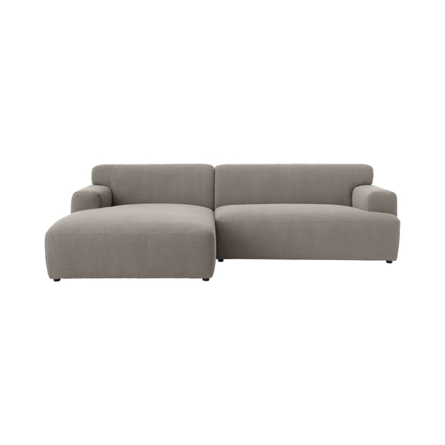 Canapé d'angle tissu Pavel Couleur gris <span itemprop=