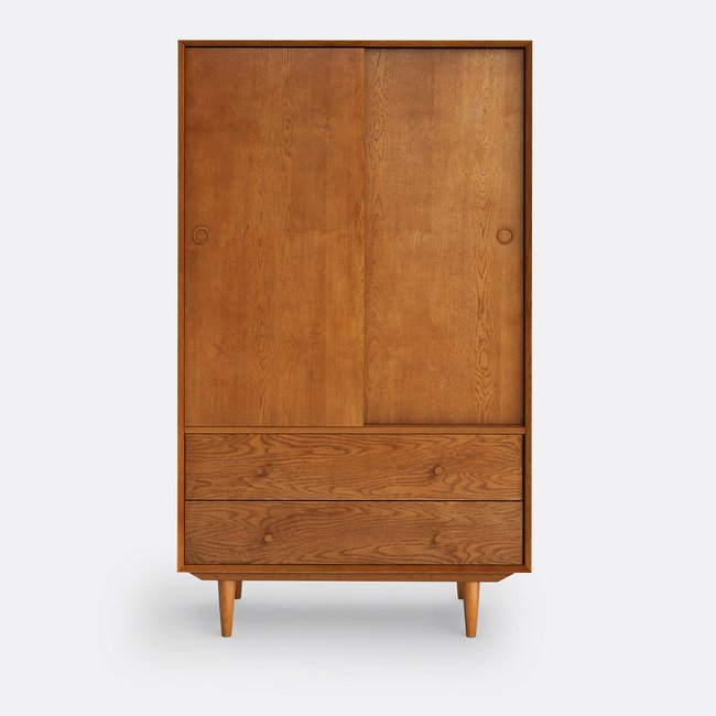 Schrank Quilda honigfarbendes holz <span itemprop=