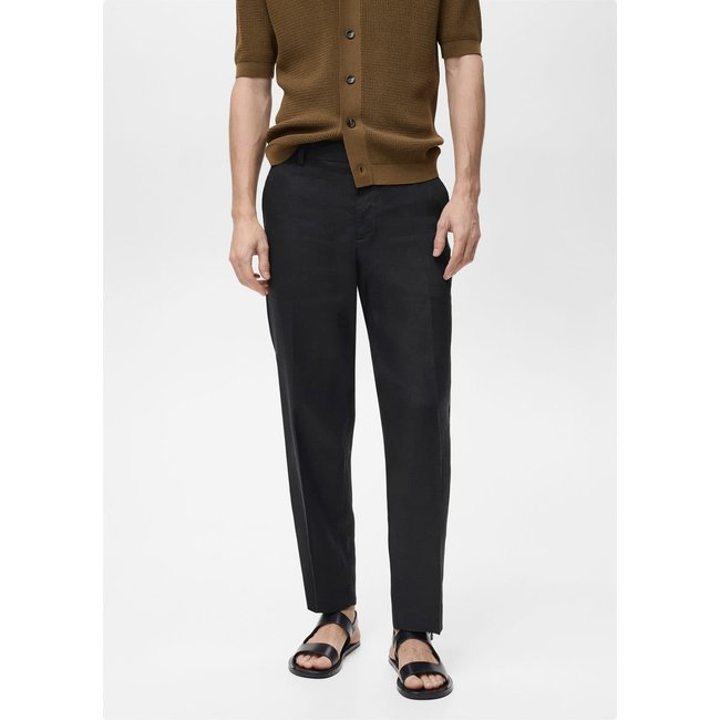 Pantalon 100 % lin regular fit - MANGO MAN