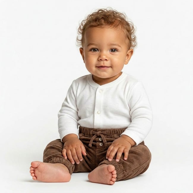 Pantalon bébé - Très bon état marron <span itemprop=