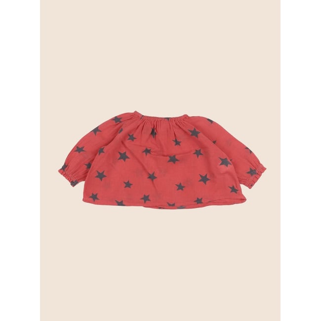 Blouse - Très bon état rouge <span itemprop=