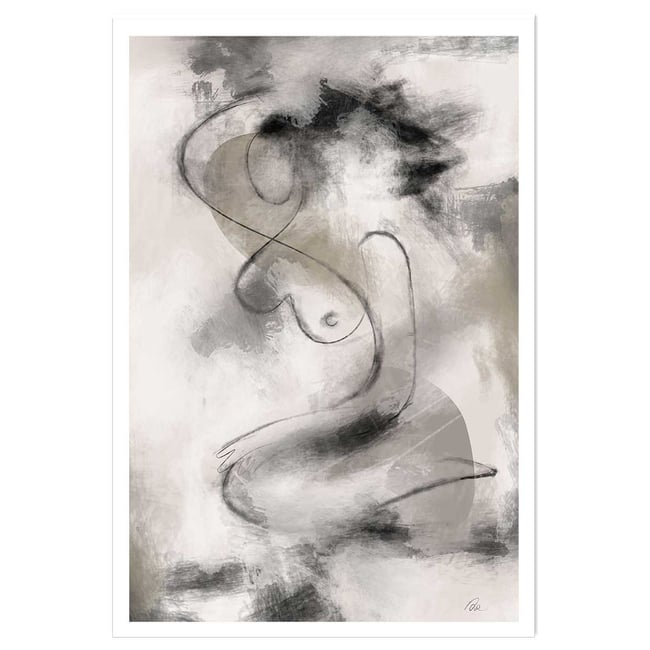 Affiche Eclats et courbe - HEXOA