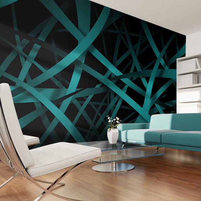 Papier peint intissé panoramique 3D et Perspective Dark background Couleur multicouleur <span itemprop=