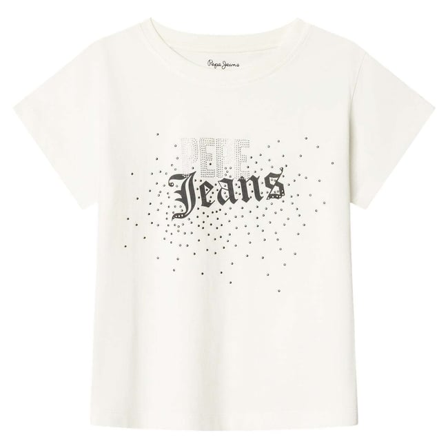 T-Shirt Imprimée Coupe Décontractée blanche mousse <span itemprop=