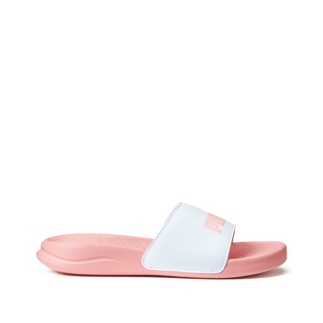 Claquettes Popcat blanc/abricot <span itemprop=