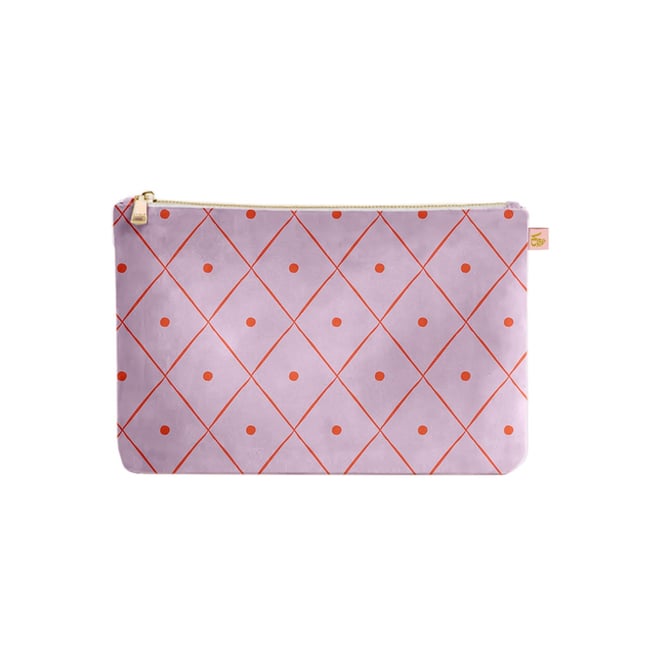 Porte-monnaie velours SAMBA lila <span itemprop=