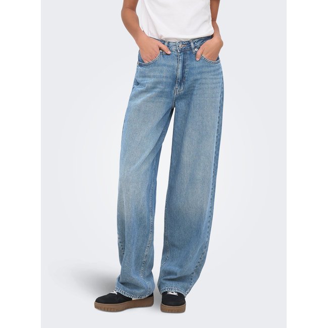 Jean Coupe Droite medium blue denim <span itemprop=