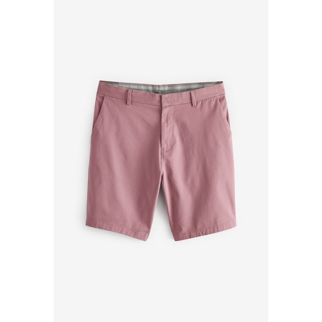 Short chino stretch slim rose <span itemprop=