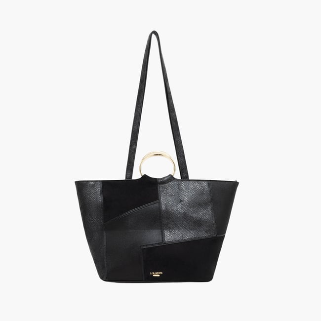 Grand sac shopper  Trusty noir,doré <span itemprop=
