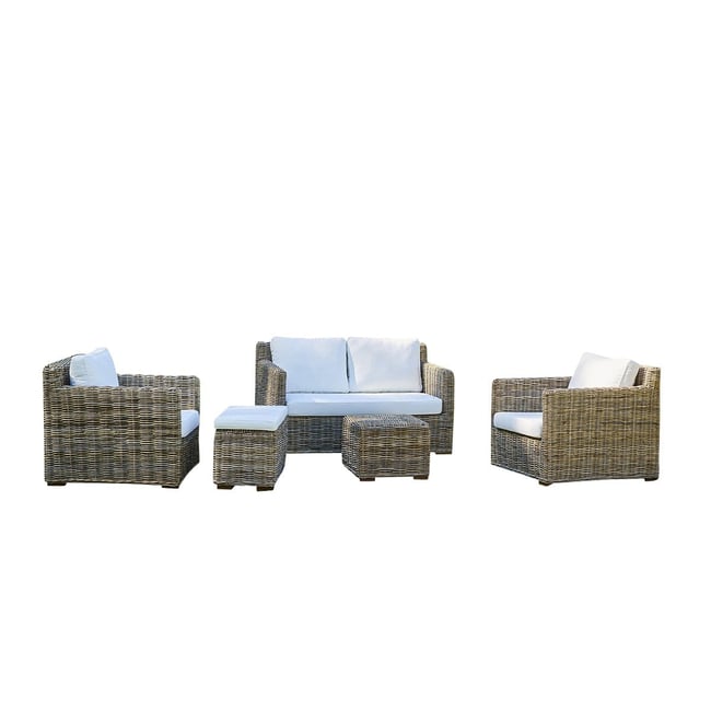 Salon de jardin en kubu  MUSA naturel <span itemprop=