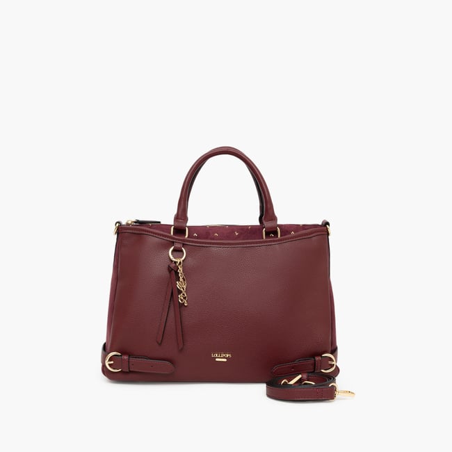 Grand sac shopper  Tobi bordeaux,doré <span itemprop=