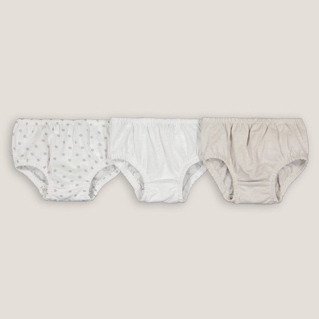 Lot de 3 culottes, volants au dos - LA REDOUTE COLLECTIONS