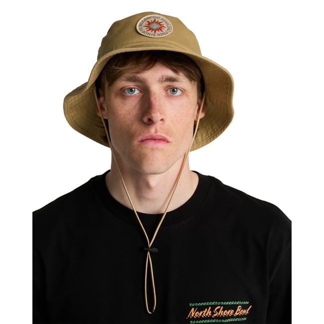 Chapeau safari BOONIE beige caslte rock <span itemprop=