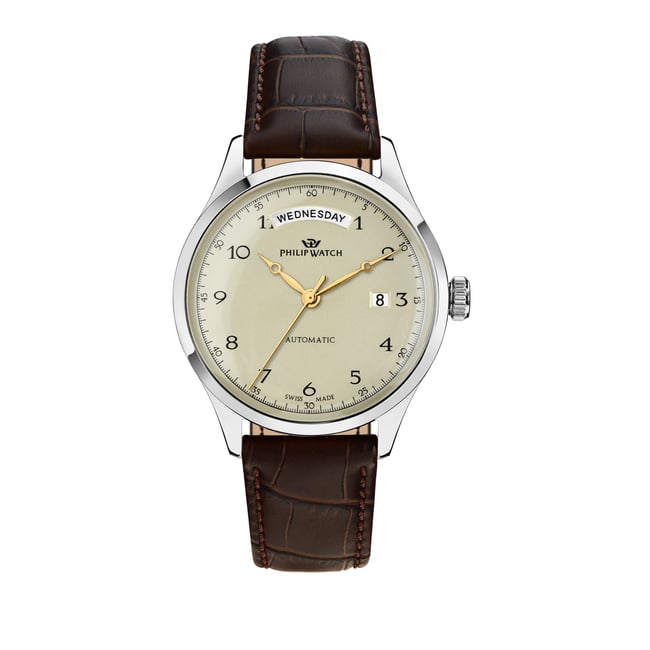 Montre analogique MUSEUM marron <span itemprop=
