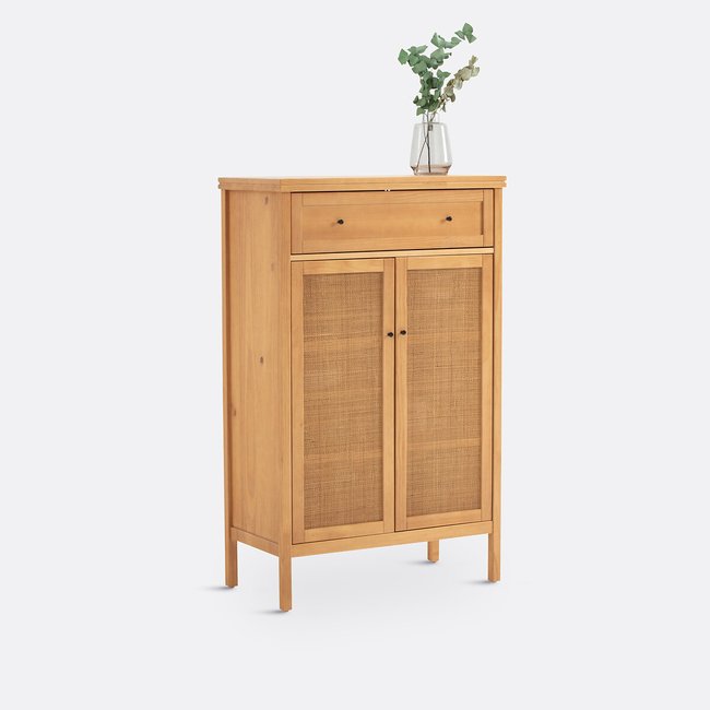Gabin Solid Pine & Cane Sideboard natural LA REDOUTE INTERIEURS