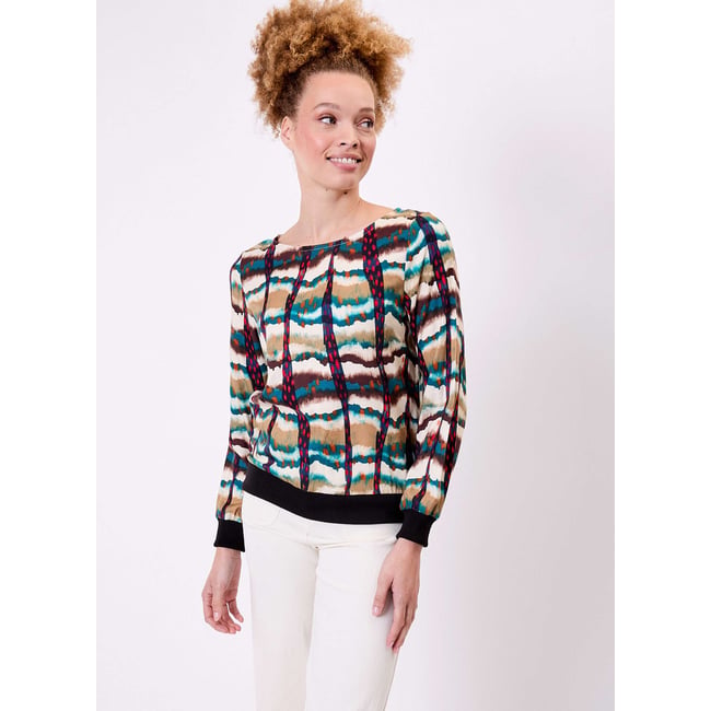 Top fluide esprit sweat LOSAN - LA FIANCÉE