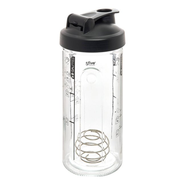 Shaker pour crêpes 800ml en verre ESSENTIELS transparent <span itemprop=