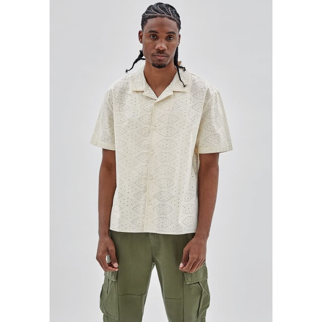Chemisier Femme Apart Taille 40 - Couleur Crème Avec Broderie Ton Sur Ton - Neuf Avec étiquettes