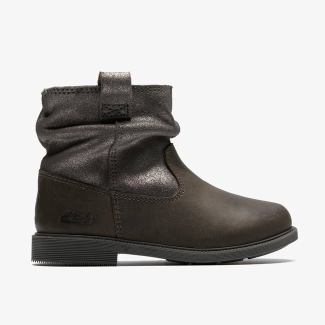 Boots Suède OAKLYN TOP K gris <span itemprop=