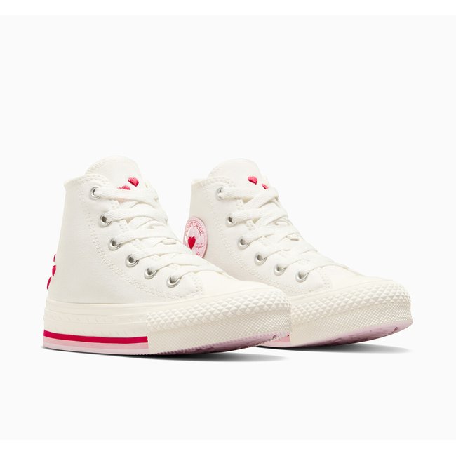 Baskets All Star EVA Lift Hi Valentine's Day blanc <span itemprop=
