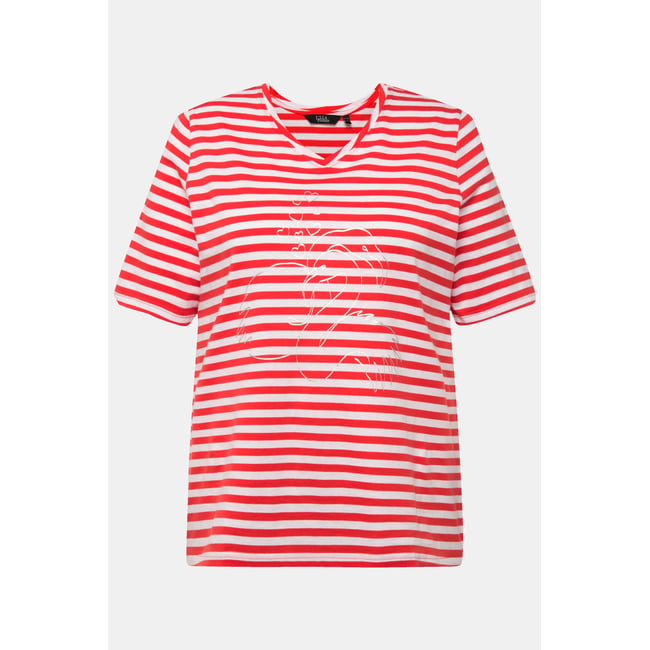 T-shirt Femme à Rayures Galon Cecil – Manches Longues Coton Modal – Coupe Décontractée