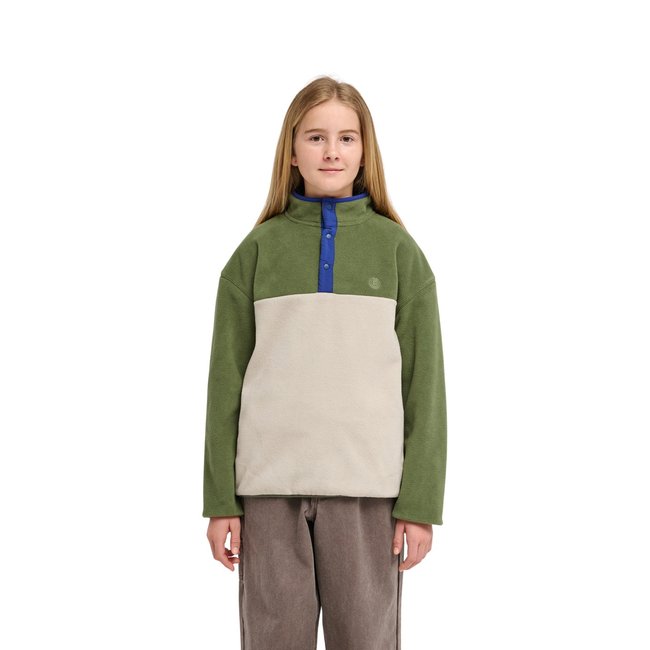 Polaire boutonnée ABENAKI POLAR vert bronze green <span itemprop=