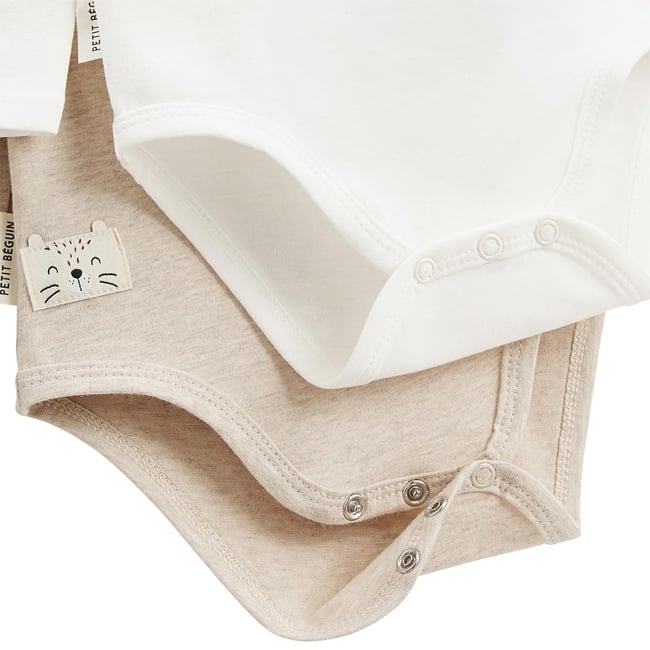 Lot De 2 Bodies Bébé Col Roulé - 95% Coton - Manches Longues - Taille Naissance à 24 Mois - Doux Et Chauds