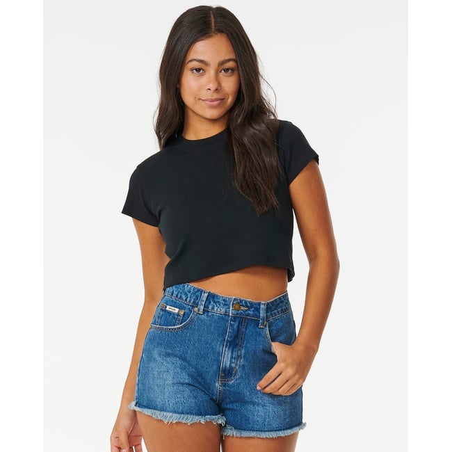 T-shirt Classic RIBBEB noir <span itemprop=