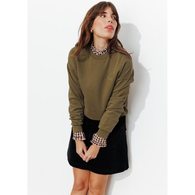 Sweat-shirt  sisters club vert <span itemprop=