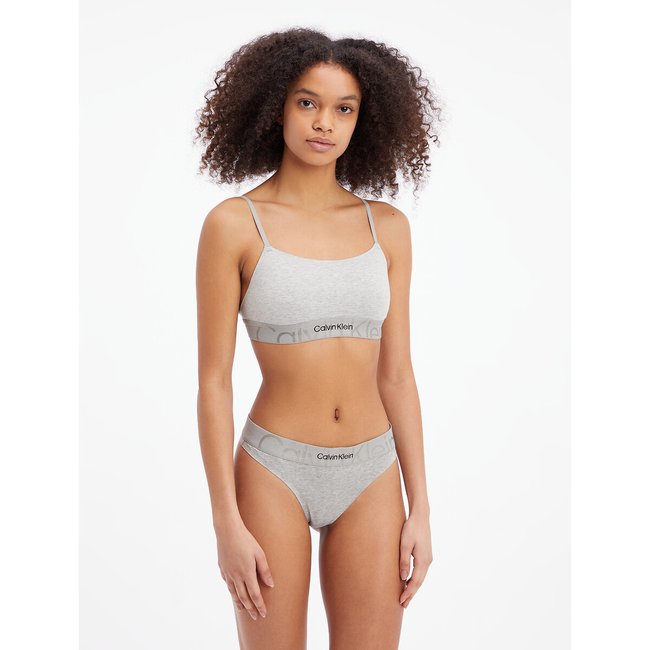 Cotton shoestring strap bralette Calvin Klein Underwear La Redoute