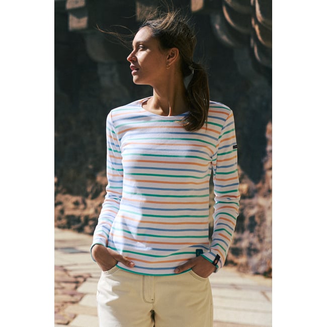 Marinière tricolore en coton épais - ARMOR-LUX