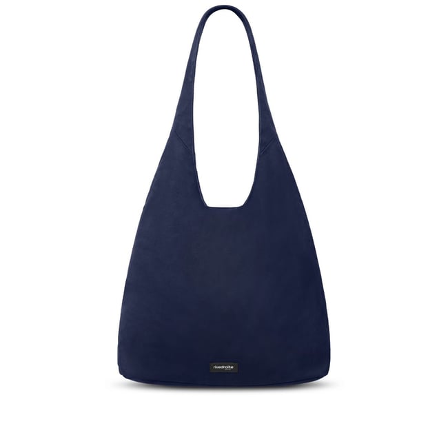 Sac seau en coton enduit RICHELIEU bleu enduit <span itemprop=