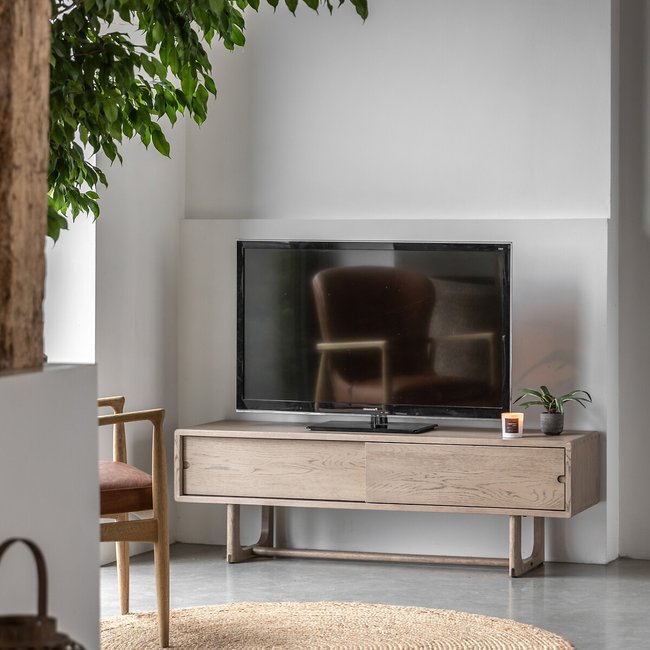 Fallon Smoked Oak Media Unit, smoked oak, SO'HOME