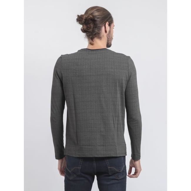 T-shirt Manches Longues Col Rond Pur Coton Jacou - RITCHIE