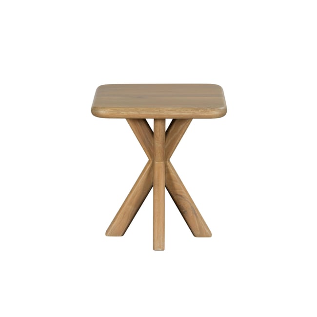 Bout de canapé en bois à bords arrondis ASTER Couleur bois naturel <span itemprop=