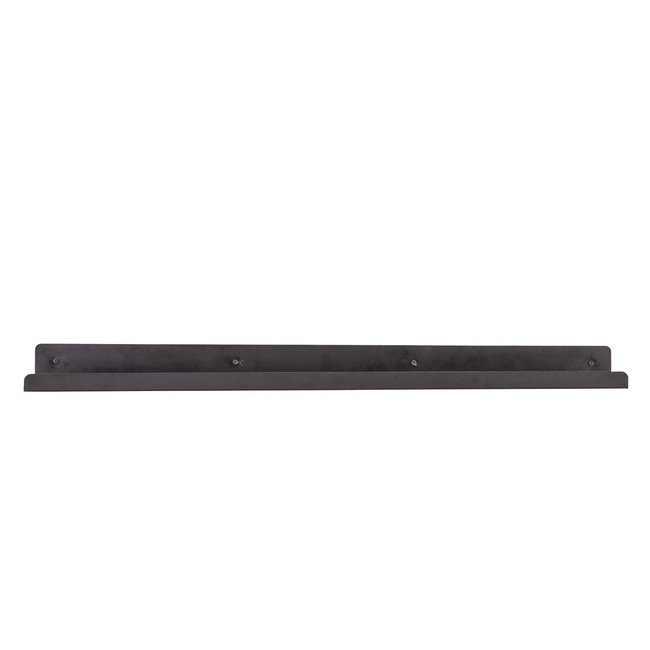 15 x 90cm Black Wall Shelf, black, SO'HOME