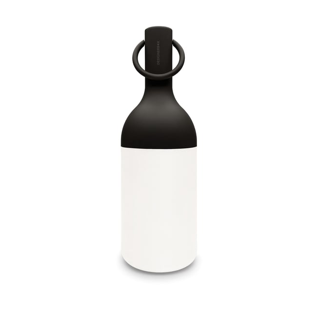 Petite lampe nomade en plastique - ELO Couleur blanc et noir <span itemprop=