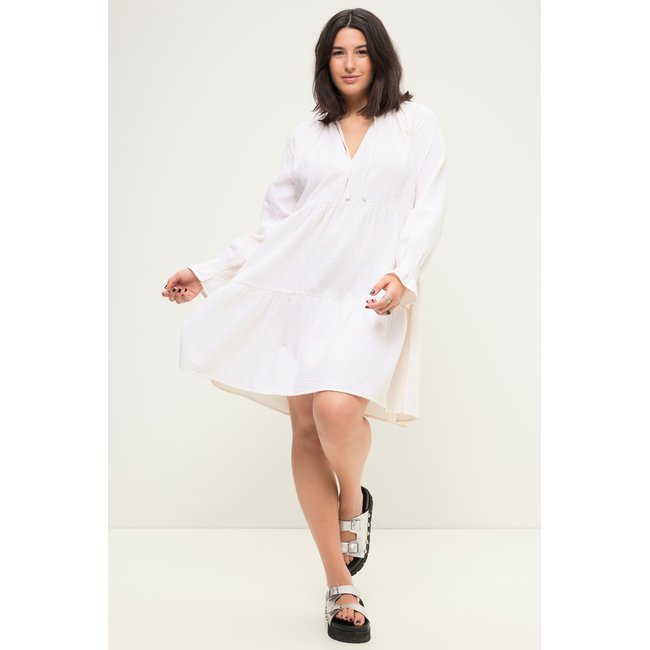 Robe mini en mousseline coupe trapèze - STUDIO UNTOLD