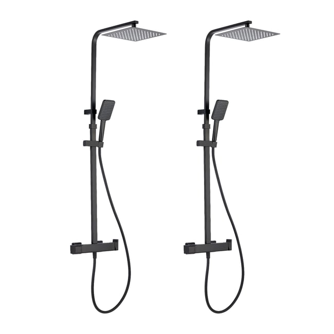 Lot de 2 colonnes de douche avec mitigeur, STUDIO - SENSEA