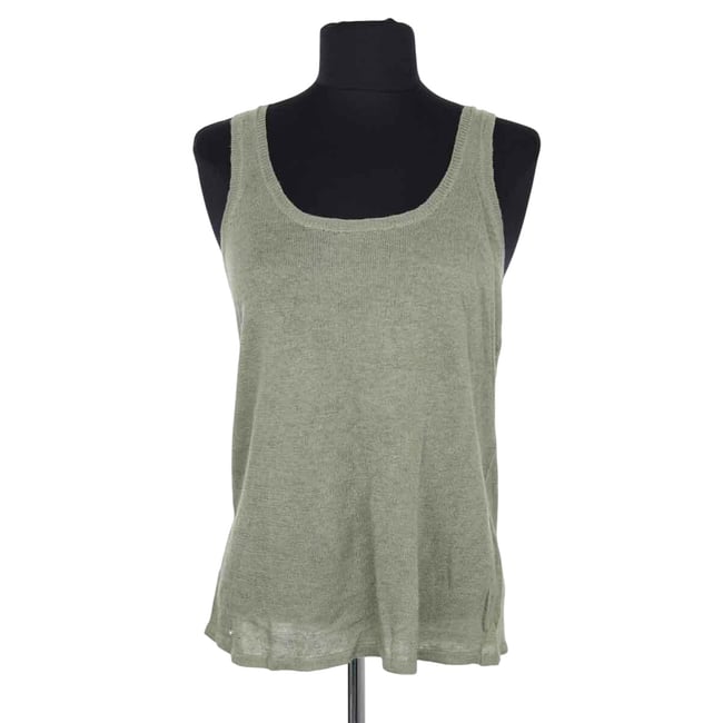 Top sans manche - Très Bon État vert <span itemprop=