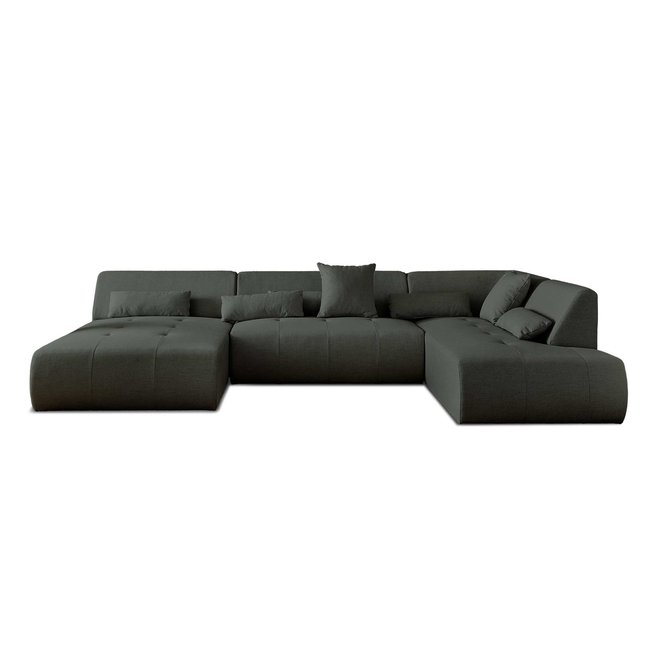Canapé Panoramique Tissu 7 places - ONYX - LISA DESIGN