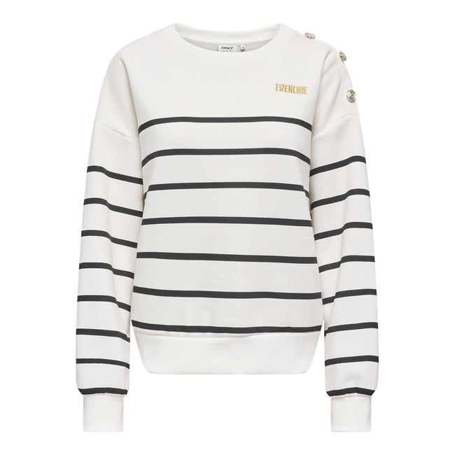 Maglia marinara con bottoni sulle spalle rigato marine ONLY