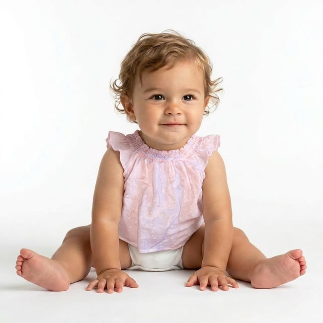 Blouse bébé - Très bon état rose <span itemprop=